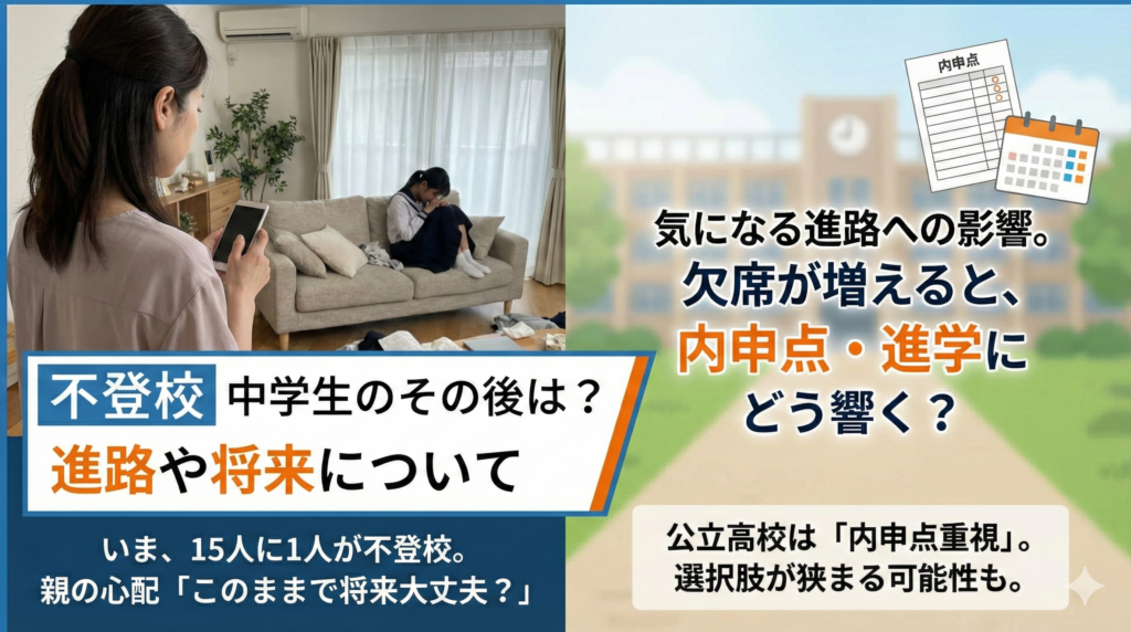 不登校 中学生のその後は？進路や将来について